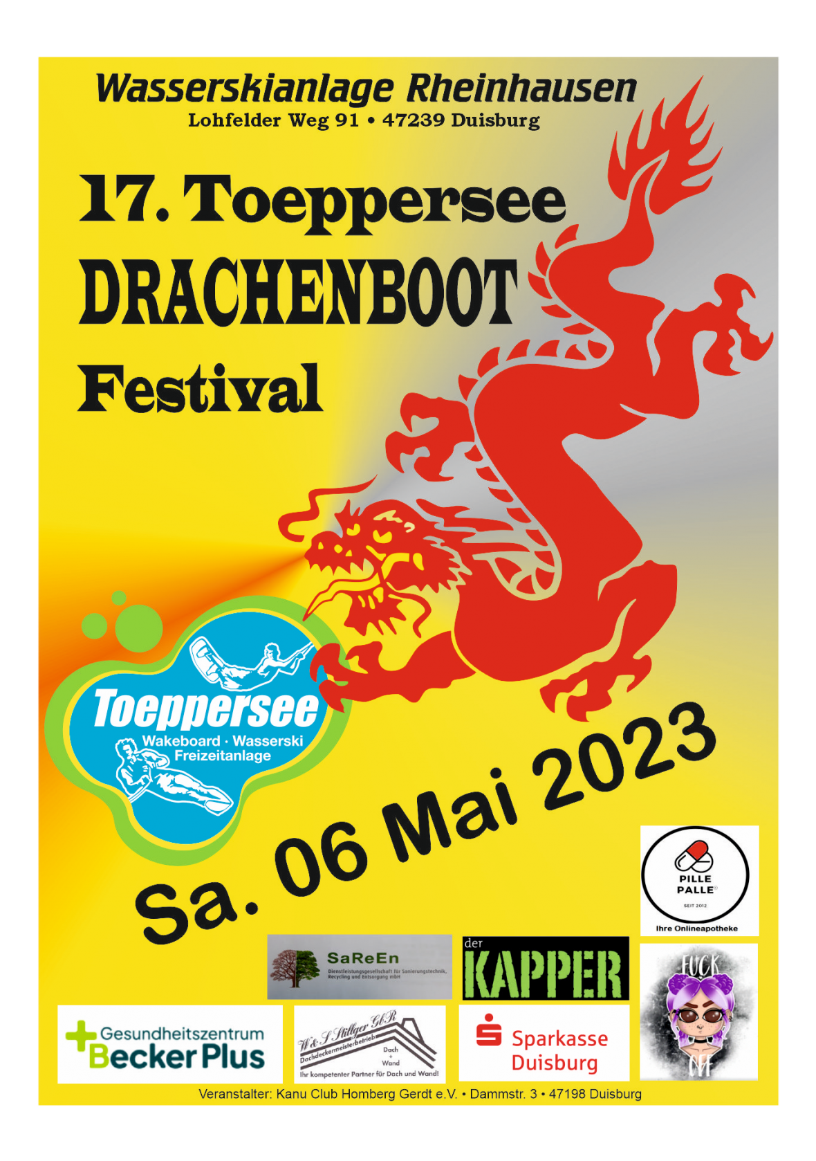 17. Toeppersee Drachenboot Festival -> zur Ausschreibung